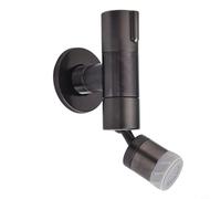 Rubinetto per bidet monoforo a parete in ottone per lavabo da bagno, balcone e piscina con mocio, beccuccio girevole a 360° con doppia modalità di spruzzo (J(nero)