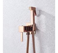 Rubinetto Per Bidet Rubinetto Per Doccia In Ottone Miscelatore Per Rondella Miscelatore Per Acqua Calda Fredda Gru Quadrato Per Doccia Spruzzatore Rubinetto Per Wc Rubinetti Per Wc Oro rosa