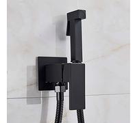 Rubinetto Per Bidet Rubinetto Per Doccia In Ottone Miscelatore Per Rondella Miscelatore Per Acqua Calda Fredda Gru Quadrato Per Doccia Spruzzatore Rubinetto Per Wc Rubinetti Per Wc Nero opaco