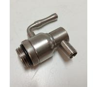 RUBINETTO PER BIDONE FUSTO CONTENITORE OLIO 1/2" ACCIAIO INOX ANTI GOCCIA