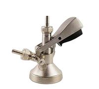 Rubinetto per birra, Attrezzatura for la produzione di birra fatta in casa Giunto for fusto commerciale con sonda in acciaio inossidabile 304 PRV tipo S/D/A/G Strumenti in ottone nichelato(G)