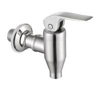 Rubinetto per botte di vino a prova di perdite in acciaio inossidabile per dispenser di bevande, adatto per fori da 16-20 mm, argento, brocca d'acqua, secchio di fermentazione