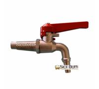 Rubinetto per botte in OTTONE NICHELATO