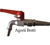Rubinetto per botte in OTTONE NICHELATO - CROMATO