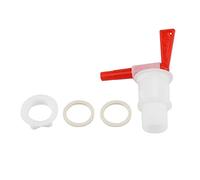Rubinetto per bottiglia di birra per birra e vino, valvola di plastica per secchio di imbottigliamento, rubinetto per birra con stelo conico per accettare tubi a sifone da 5/16" o 3/8", valvola a