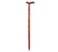 Rubinetto per canna in legno Bastone da passeggio Bastone da passeggio per gentiluomo Stampelle antiscivolo Legno Anziani Walker Cestino Regalo per anziani(H)