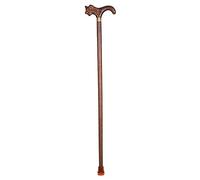 Rubinetto per canna in legno Bastone da passeggio Bastone da passeggio per gentiluomo Stampelle antiscivolo Legno Anziani Walker Cestino Regalo per anziani(H)