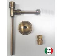RUBINETTO PER CASSETTA OTTONE DA 1/2"x3/8" BRONZATO - BRONZO