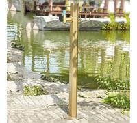 Rubinetto per colonna d'acqua da esterno antigelo - Rubinetto per tubo da giardino verticale con pistola a spruzzo, design antigelo per irrigazione da giardino e supporto per tubo indipenden