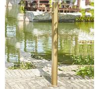 Rubinetto per colonna d'acqua da esterno antigelo - Rubinetto per tubo da giardino verticale con pistola a spruzzo, design antigelo per irrigazione da giardino e supporto per tubo indipenden