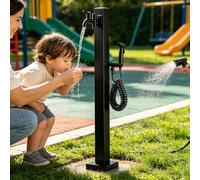 Rubinetto per colonna d'acqua da esterno Rubinetto da giardino indipendente Idrante da giardino montato a pavimento con rubinetto a doppia uscita e pistola a spruzzo(Stile 3,Height: 80cm/31.5in)