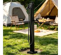 Rubinetto per colonna d'acqua da esterno Rubinetto da giardino indipendente Idrante da giardino montato a pavimento con rubinetto a doppia uscita e pistola a spruzzo(Stile 2,Height: 60cm/23.6in)