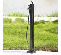 Rubinetto per colonna d'acqua da giardino in acciaio inossidabile - Rubinetto antigelo indipendente con pistola a spruzzo per irrigazione esterna, lavaggio, uso in fattoria, cortile e pascol