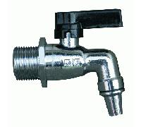 Rubinetto per contenitori vino olio a sfera leva in alluminio 3/4" accessorio