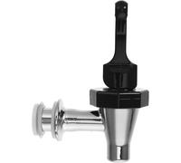 Rubinetto per Dispenser Bevande Nero Pp, Tubo 1, 7 Cm | Ricambio per Secchi Succo e Erogatori Acqua Calda, Flusso Regolabile, Uso Ufficio e Casa