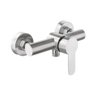 Rubinetto per Doccia, Miscelatore Doccia 304 in Acciaio Inox, G 1/2" Rubinetto Doccia a due Uscite, Valvola Miscelatore Doccia a Parete, Miscelatore da Parete con Accessori