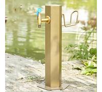 Rubinetto per esterni antigelo con pistola a spruzzo, colonna d'acqua per giardino verticale, rubinetto per tubo flessibile antigelo, supporto per tubo flessibile indipendente, ideale per l'