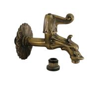 RUBINETTO PER FONTANA DA ESTERNO IN OTTONE ARTISTICO CHIUSURA A LEVA