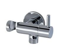 Rubinetto per idroscopino a parete con supporto doccetta tondo Art.59505