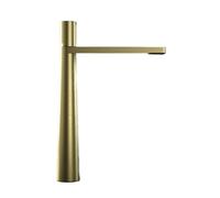 Rubinetto per il bagno, Miscelatore da bagno Rubinetto for lavabo da piano, Rubinetto monoforo con supporto singolo, Rubinetti for lavabo nero dal design nuovo for bagno Alto(SLT184L-Brushed Gold)