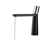 Rubinetto per il bagno, Miscelatore da bagno Rubinetto for lavabo da piano, Rubinetto monoforo con supporto singolo, Rubinetti for lavabo nero dal design nuovo for bagno Alto(SLT184-BS)