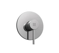 Rubinetto per il Bagno Miscelatore per Doccia Ad Incasso Monocomando Interamente in Ottone con Finitura Cromato Design Tondeggiante Moderno modello Ava
