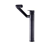 Rubinetto per il bagno, Rubinetto monocomando monocomando in ottone caldo e freddo alla moda finitura nera rubinetto lavabo singolo, rubinetto lavabo bagno miscelatore lavabo miscelatore lavabo(Noir)