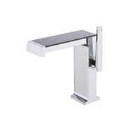 Rubinetto per il bagno, Rubinetto per lavabo con display digitale da tavolo, grande flusso a cascata, miscelatore caldo-freddo, 1 confezione