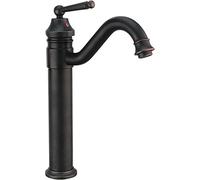Rubinetto per il lavandino del bagno caldo e freddo rubinetto antico bronzo bronzo rubinetto rubinetto del bagno rubinetto a singolo buco del lavandino del bagno retrò rubinetto di gauttano di