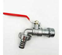 Rubinetto per irrigazione da giardino da 1/2 "3/4" in ottone IBC serbatoio acqua rubinetto valvola di uscita singola valvola di ricambio antigelo accessori (1 PCS 3 4icnh)