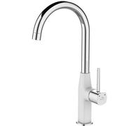 Laveo Pola rubinetto da cucina verticale bianco BAP668D