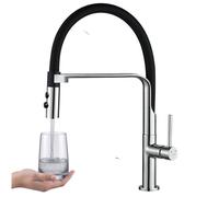Kuchinox Siluetto rubinetto da cucina verticale cromo-nero BQU_778D