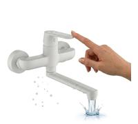 Rubinetto per lavabo a parete DIMA bianco