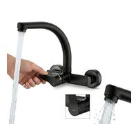Kuchinox Vilava rubinetto da cucina a parete nero BKW787D