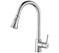 Laveo Daru rubinetto da cucina verticale cromo BLD069D
