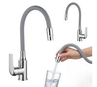 Kuchinox Elza rubinetto da cucina verticale cromo-grafite/grigio BKE962D