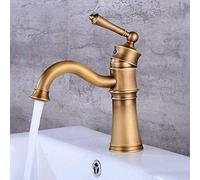 Rubinetto per lavabo avanzato Tutto in bronzo Rubinetto antico per acqua calda e fredda Innalzamento caldo e freddo sul palco Rubinetto per pentole Retro Hotel Villa Rubinetto per vaso dedicato (alto)