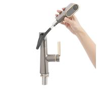 Rubinetto per lavabo con acqua calda e fredda, con doccetta estraibile, a LED, con filtrazione multistadio, per cucina, bagno, colonne d'acqua/doccia/beccuccio superiore