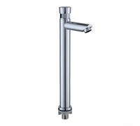 Rubinetto per lavabo con funzione di ritardo temporizzato con struttura in acciaio inossidabile e design a pressione touch, per ridurre il flusso d'acqua nei bagni (C)