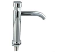Rubinetto per lavabo con ritardo temporizzato, rubinetto per acqua fredda a pulsante in acciaio inossidabile per lavabi pubblici e alberghieri (B)