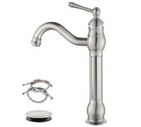 Rubinetto per lavabo con scarico pop-up Rubinetto per lavello a 3 fori oro Oro lucido.