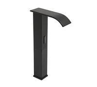 Rubinetto per lavabo con sensore a infrarossi, con temperatura regolabile 0 - 80 °C, 3 tubi, miscelatore automatico, rubinetto senza contatto, lavabo con sensore, cromato, altezza erogatore 30 cm