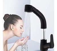 Rubinetto per lavabo da bagno ad arco alto, miscelatore in rame con rotazione a 360°, doccetta laterale estraibile, rubinetti in ottone a leva singola, rubinetto moderno per lavabo per uso domestico