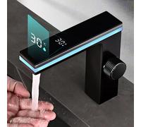 Rubinetto per Lavabo Da Bagno Con Display Digitale LED Intelligente in Ottone Mo