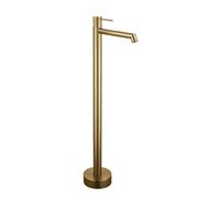 Rubinetto per lavabo da bagno con maniglia singola indipendente con acqua calda e fredda per una facile installazione a pavimento