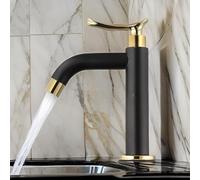 Rubinetto per lavabo da bagno con maniglia singola rubinetto per acqua fredda con struttura in acciaio inossidabile 304 per resistenza e uso a lungo termine (alto)