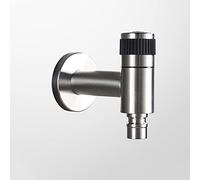 Rubinetto per lavabo da bagno in acciaio inox a parete, rubinetto per acqua fredda per laghetto, rubinetti per lavanderia da giardino, filettatura G1/2 ''