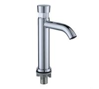 Rubinetto per lavabo da bagno in acciaio inox con ritardo temporizzato con un design a pressione per cucine domestiche, bagni e hotel (B)