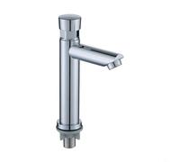 Rubinetto per lavabo da bagno in acciaio inox con ritardo temporizzato con un design a pressione per cucine domestiche, bagni e hotel (A)