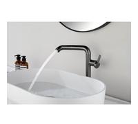 Rubinetto per lavabo da bagno moderno di lusso con miscelatore girevole, struttura in ottone resistente, design a elefante, maniglie, naso piccolo elefante e coda di elefante, rubinetti girevoli a 720